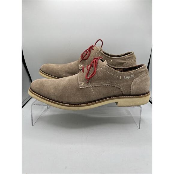 Bugatti Men\'s EU 46 US 13 Tan Suede Derby Lace-Up Shoes Comfort Classic main image 11